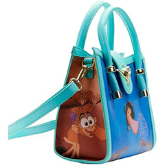 LOUNGEFLY Disney Aladdin Jasmine Princess Scenes Crossbody Bag