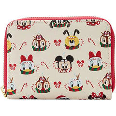 LOUNGEFLY Disney Hot Cocoa Mugs AOP Zip Wallet