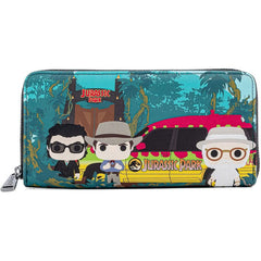 LOUNGEFLY Pop! Jurassic Park Gates Zip Wallet