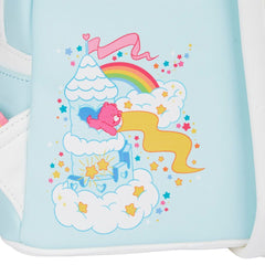 LOUNGEFLY Care Bears Care-A-Lot Castle Womens Double Strap Shoulder Bag Purse