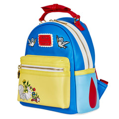 LOUNGEFLY DISNEY SNOW WHITE COSPLAY BOW HANDLE MINI BACKPACK