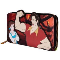 LOUNGEFLY Disney Villains Scene Gaston Ziparound Wallet