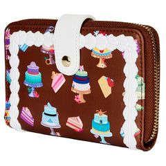 LOUNGEFLY Disney Princess Cakes Zip Around Wallet