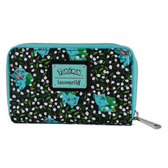 LOUNGEFLY POKEMON BULBASAUR AOP ZIP AROUND WALLET