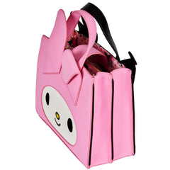 LOUNGEFLY SANRIO MY MELODY & KUROMI DOUBLE SIDED CROSS BODY BAG
