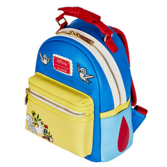 LOUNGEFLY DISNEY SNOW WHITE COSPLAY BOW HANDLE MINI BACKPACK