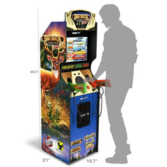 Arcade1Up Big Buck Hunter Pro Deluxe Arcade Machine, built for your home, 5-foot-tall stand-up cabinet, 4 classic games, and 17-inch screen