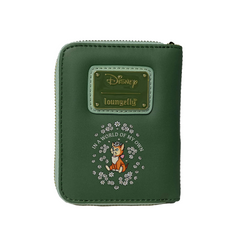 LOUNGEFLY Disney Alice in Wonderland Zip Around Wallet – Floral Garden Faux Leather Wallet
