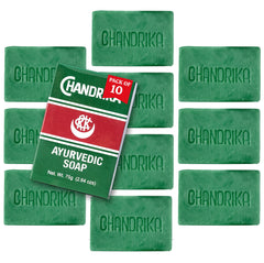 Chandrika Soap Ayurvedic Herbal And Vegetable Oil Soap - 2.64 Oz - Case Of 10