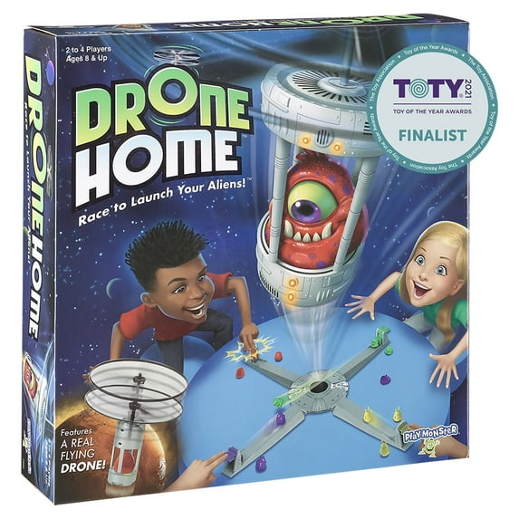 Drone Home-First Ever Game With a Real, Flying Drone-Great, Family Fun! - For 2-4 Players - Ages 8+