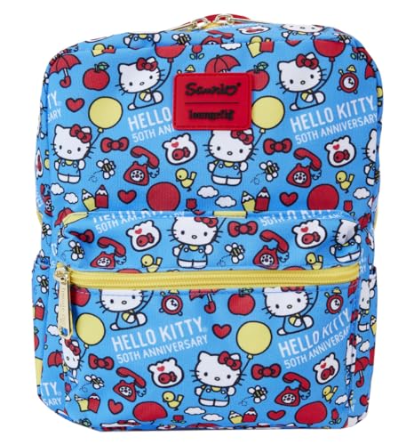 Loungefly Hello Kitty 50th Anniversary All Over Print Mini Backpack