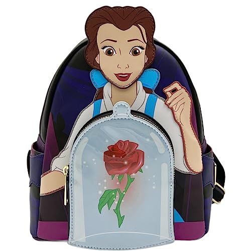 Loungefly Beauty and the Beast Belle Enchanted Rose Toyz Mini Backpack
