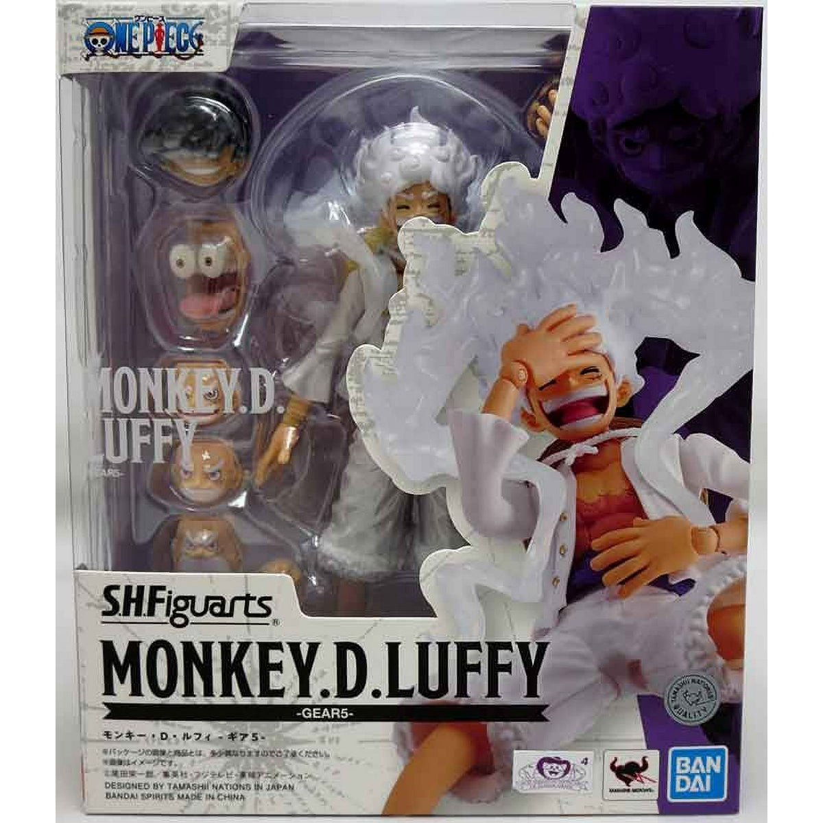 TAMASHII NATIONS - One Piece - Monkey D. Luffy -GEAR5- S.H.Figuarts Action Figure