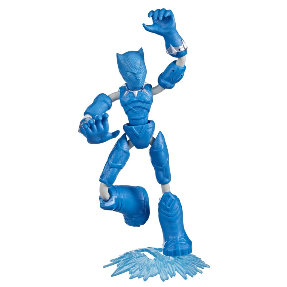 Hasbro Marvel Avengers Bend and Flex Missions Black Panther Ice Mission Action Figure,6-Inch-Scale Bendable Toy,Toys for Kids Ages 4 and Up