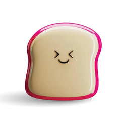 Taba Jelly Squishies Timmy Toast - FuFu Squeeze Stress Relief Toy - Stretchy & Sticky Fun Sensory Play with Custom Decorations - Relaxing Fidget Toy for Anxiety Relief