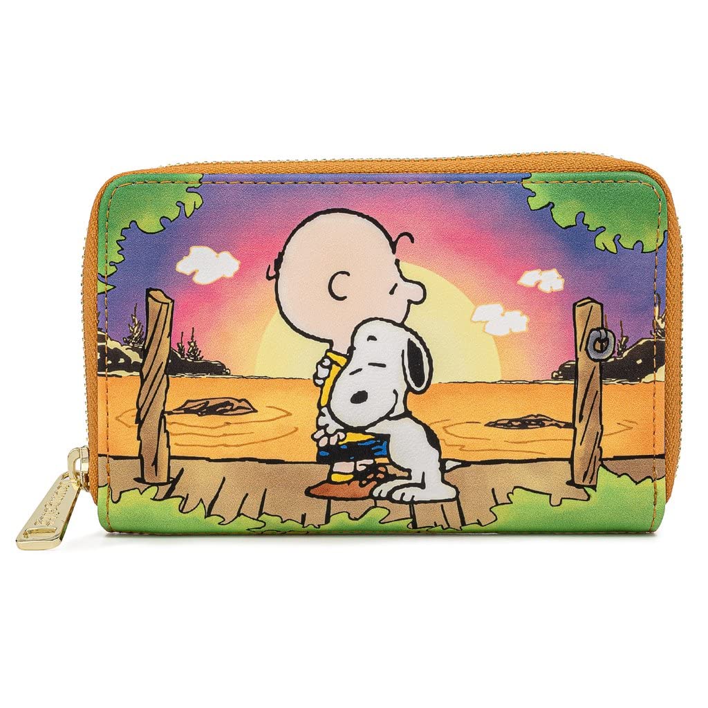 Loungefly Peanuts Sunset Zip Around Wallet
