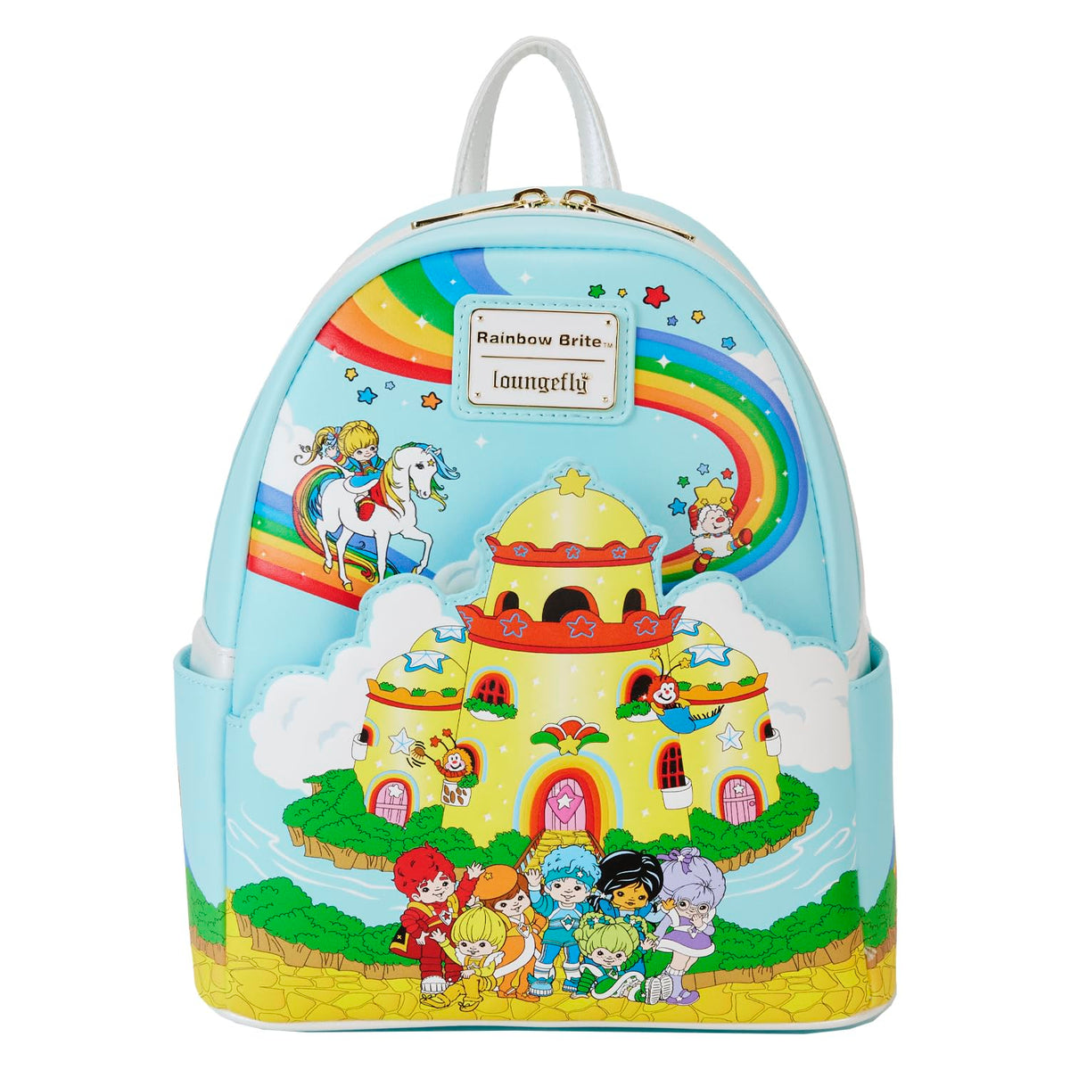 Loungefly Rainbow Brite Castle Group Mini Backpack