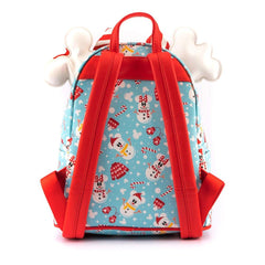 Loungefly Disney Christmas Mickey and Minnie Double Strap Shoulder Bag