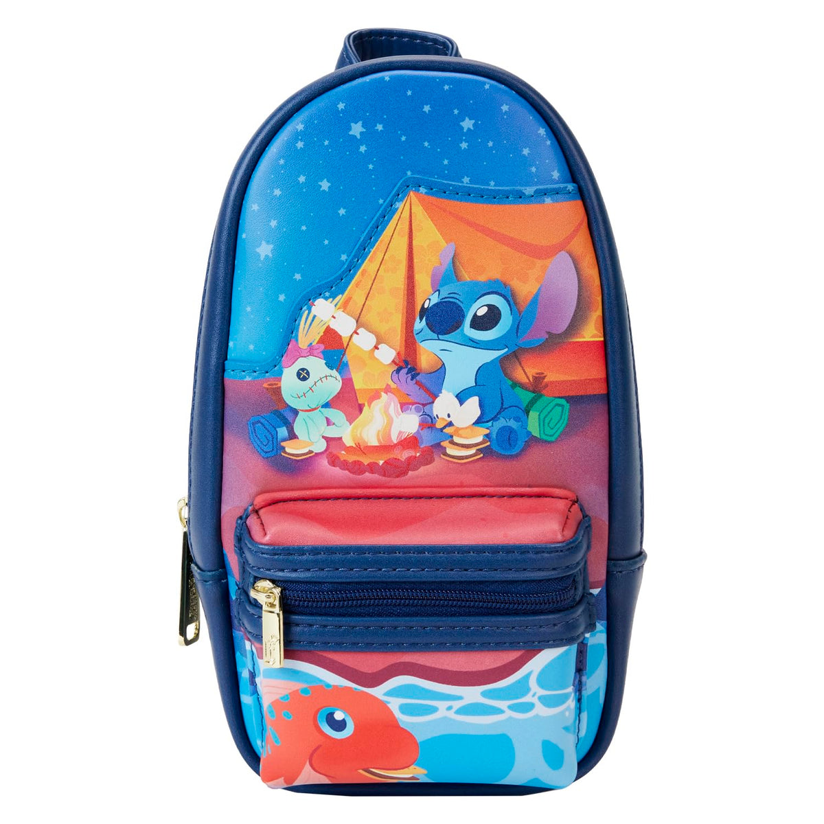 Loungefly Disney Stitch Camping Cuties Pencil Case Mini Backpack