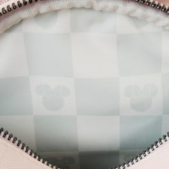 Loungefly Minnie Mouse Checkered Texture Convertible Mini Backpack