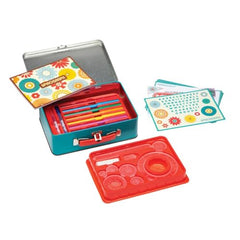 Spirograph Lunchbox Set - Arts and Crafts, Kids Toys, Art Supplies, Craft Supplies, Drawing Kit, Spiral Art, Classic Gear Design Kit, Case, Pens, Design Sheet Included, Ages 8+