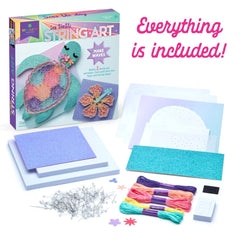 Craft-tastic - String Art Sea Turtle for 2 Fun Craft Projects- Sea Turtle and Hibiscus Flower ? Ages 10+