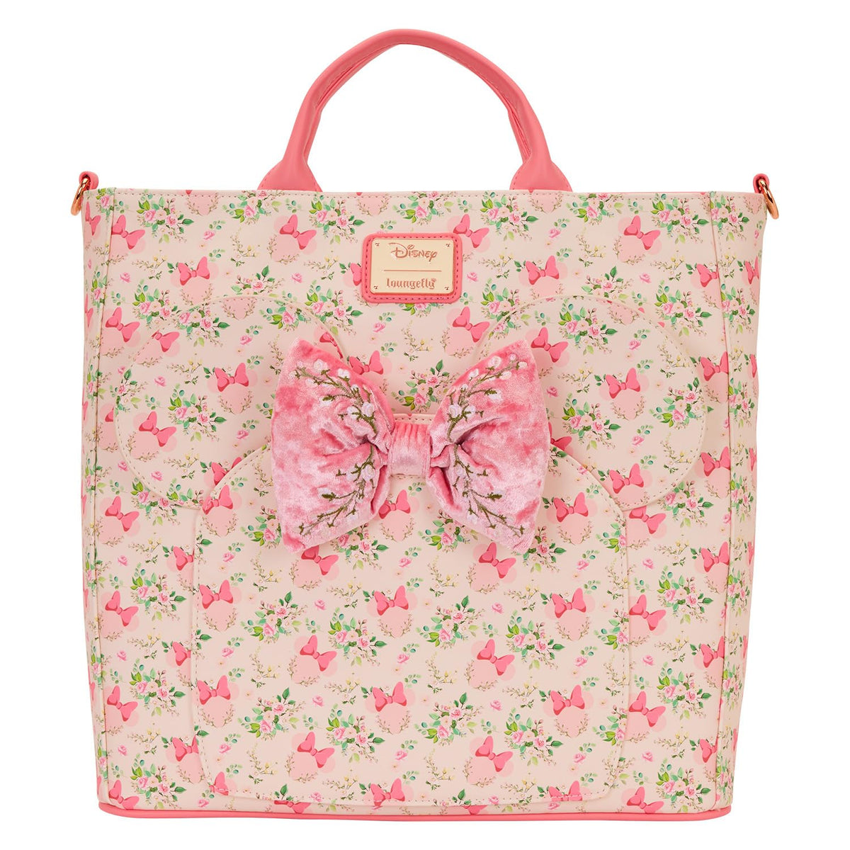 Loungefly Minnie Mouse Floral Convertible Backpack