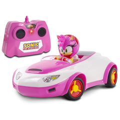 NKOK Sonic Racing RC Car Amy Rose 1:28 Scale, 2.4 GHz, Officially Licensed