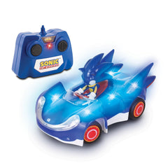 NKOK Sonic RC Car Glow Racer – Light-Up Remote Control Car, 1/28 Scale