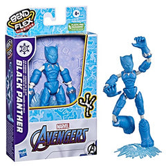 Hasbro Marvel Avengers Bend and Flex Missions Black Panther Ice Mission Action Figure,6-Inch-Scale Bendable Toy,Toys for Kids Ages 4 and Up