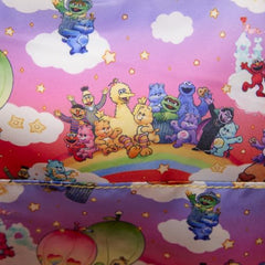 Loungefly Care Bears and Sesame Street Faux Denim Mini Backpack
