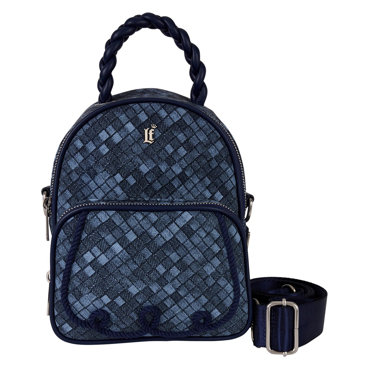 Loungefly Denim Convertible Mini Backpack
