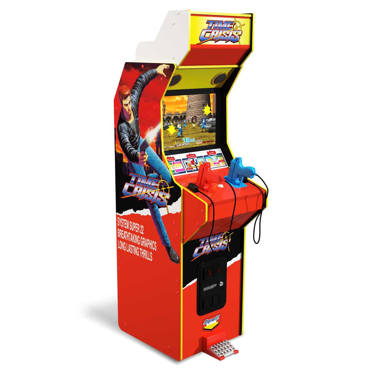 Arcade1up Time Crisis Deluxe Arcade Machine 4-IN-1 Game – ShopHippo