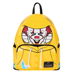 LOUNGEFLY IT Pennywise Raincoat Cosplay Glow Mini Backpack