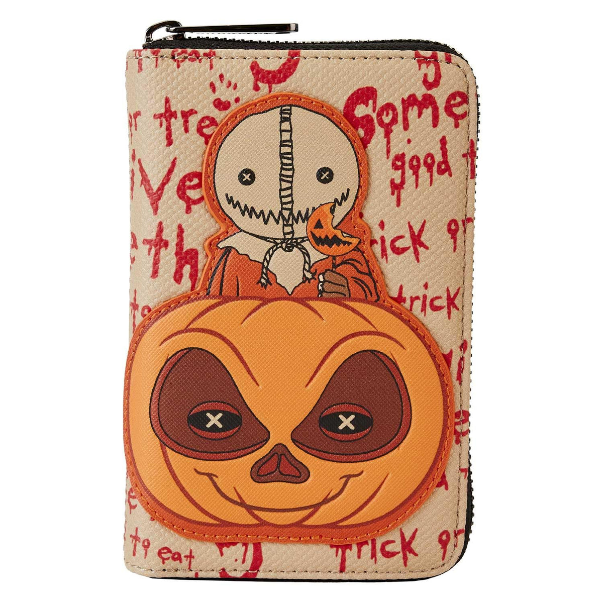 Loungefly Trick 'r Treat Sam Pumpkin Zip Around Wallet