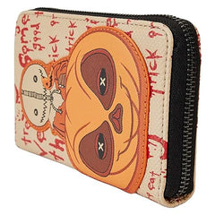 Loungefly Trick 'r Treat Sam Pumpkin Zip Around Wallet