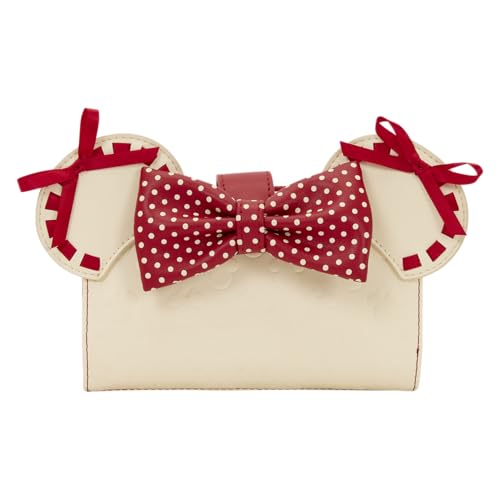 Loungefly Minnie Mouse Rock The Dots Coquette Flap Wallet
