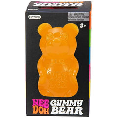 Schylling NeeDoh Gummy Bear - Sensory Fidget Toy with Jelly-Like Filling - 3.5" Tall - Colors May Vary (Pack of 1)