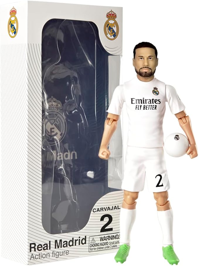 Sockers Banbo Toys Real Madrid CF Dani Carvajal 8" Collectible Soccer Action Figure