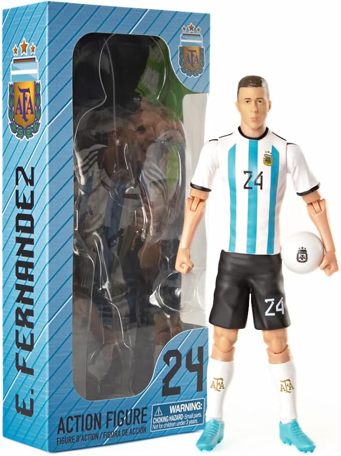 Sockers Banbo Toys Argentina AFA Enzo Fernandez 8" Collectible Soccer Action Figure