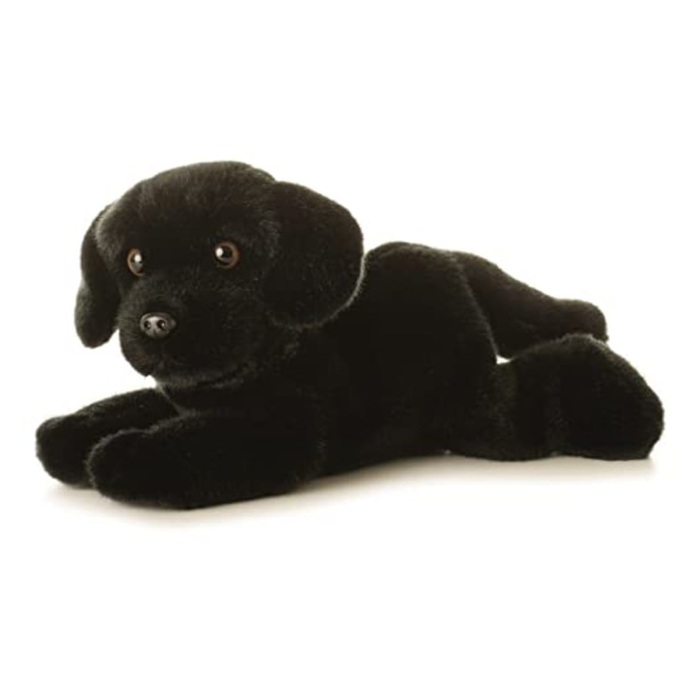 Aurora® Adorable Flopsie™ Black Labrador Stuffed Animal - Used to Create Imaginative Play Adventures - Perfect for Birthdays, Kids and Adults, All Ages - Black 12 Inches