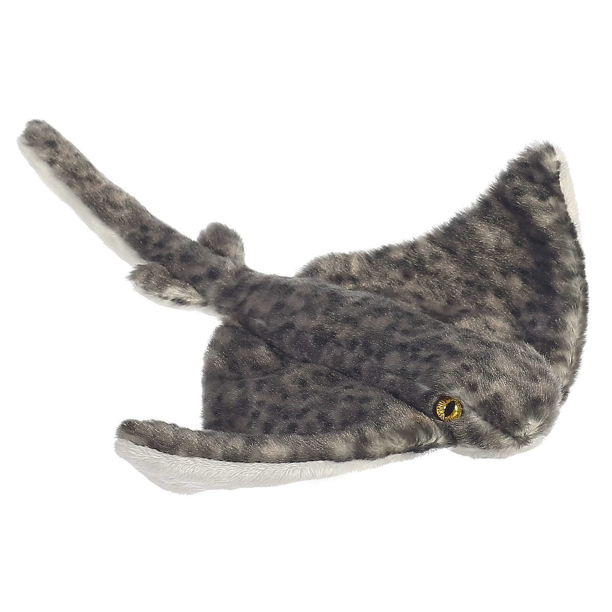 Aurora® Adorable Mini Flopsie™ Sting Ray Stuffed Animal - Mini Companions Ready for Playful Adventures - for Kids All Ages, Toddlers, Adults, and Families - Gray 10.8 Inches