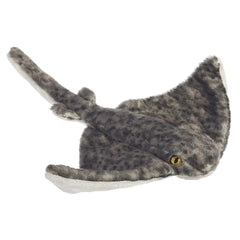 Aurora® Adorable Mini Flopsie™ Sting Ray Stuffed Animal - Mini Companions Ready for Playful Adventures - for Kids All Ages, Toddlers, Adults, and Families - Gray 10.8 Inches