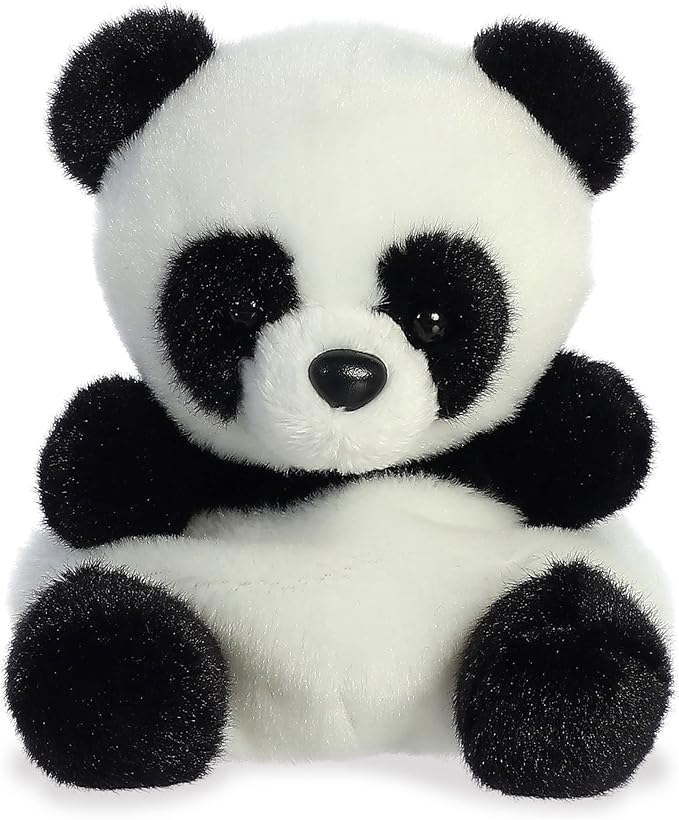 Aurora® Adorable Palm Pals™ Bamboo Panda™ Stuffed Animal - Fun Collectible Plush for Kids and Adult Collectors - Perfect for Decorating Rooms and Birthday Gifts - White 4.5 Inches