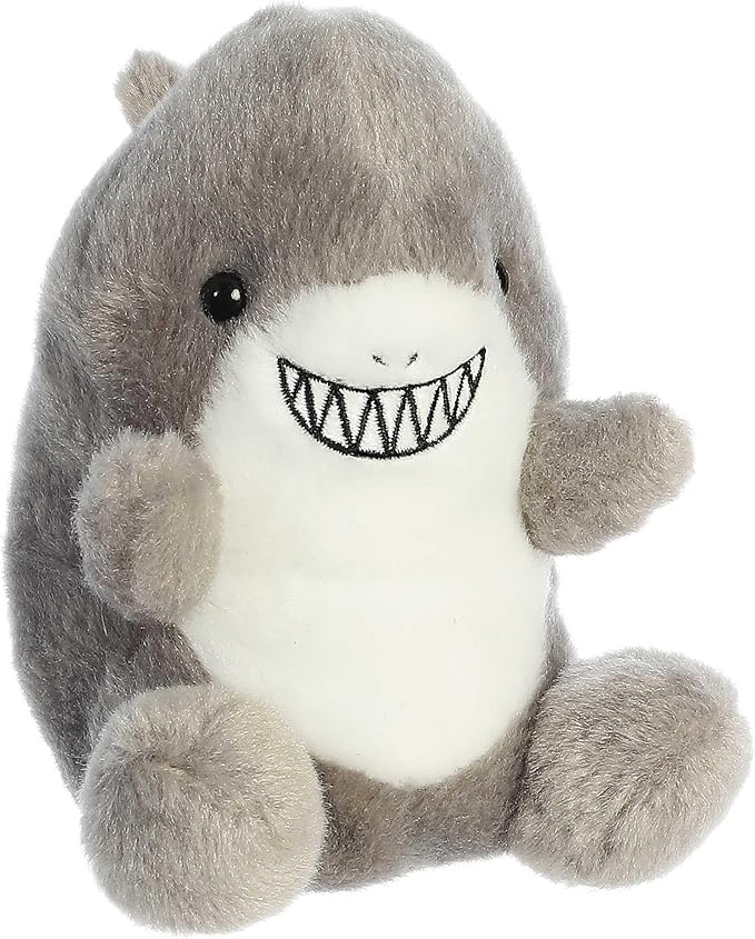 Aurora® Adorable Palm Pals™ Chomps Shark™ Stuffed Animal - Fun Collectible Plush for Kids and Adult Collectors - Perfect for Decorating Rooms and Birthday Gifts - Gray 5 Inches