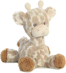 Aurora® Snuggly Loppy Giraffe™ Baby Stuffed Animal - Comforting Companion - Imaginative Play - Brown 8 Inches