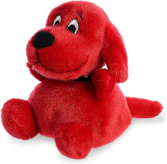 Aurora® Playful Clifford® Palm Pal™ Clifford Stuffed Animal - Childhood Nostalgia - Lasting Companionship - Red 5 Inches