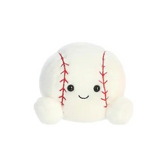 Aurora® Adorable Palm Pals™ Slugger Baseball™ Stuffed Animal - Pocket-Sized Play - Collectable Fun - White 5 Inches