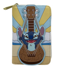 LOUNGEFLY Disney Lilo & Stitch Groovy Zip-Around Wallet – St