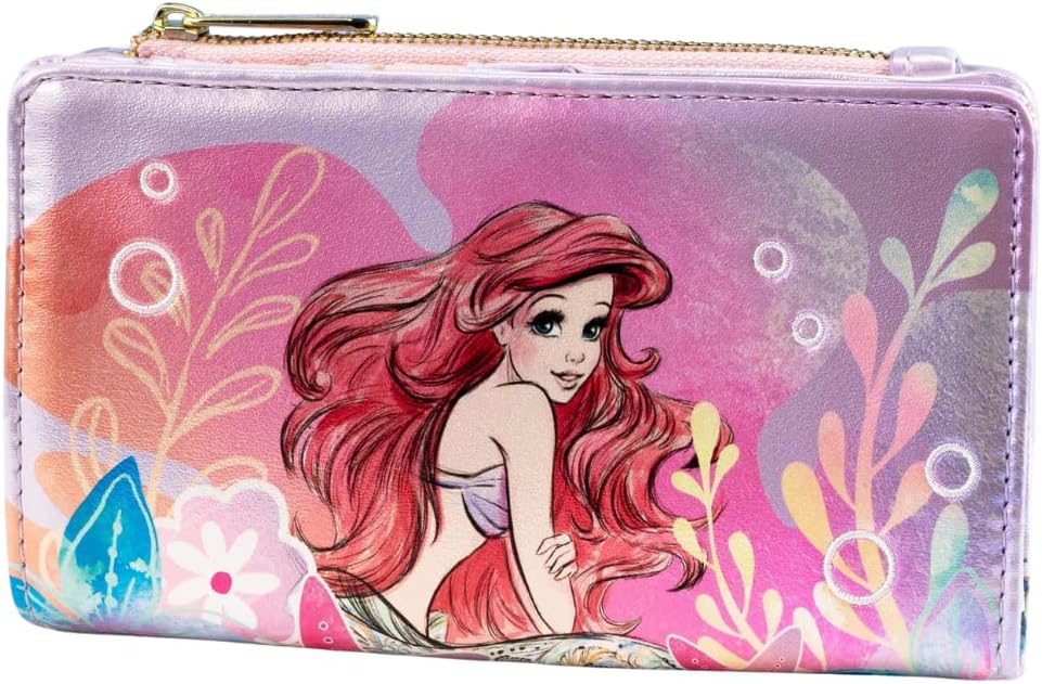 Loungefly x Disney The Little Mermaid Ariel Soft Floral Wallet